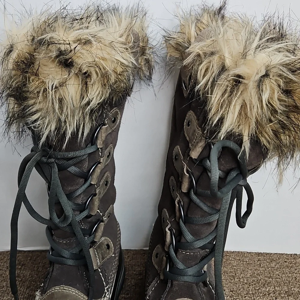 Sorel Tall Waterproof Joan Of Arc Winter Boots Sz 7 Womens
